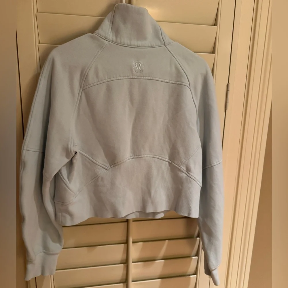 Lululemon Light Blue Scuba Half-Zip Pullover - Picture 2 of 5